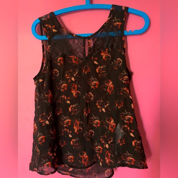 Only Tops - ONLY sleeveless top Red and Black Top Size 36